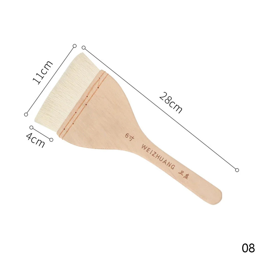 Wooden Handle Goat Hair Paint Brush