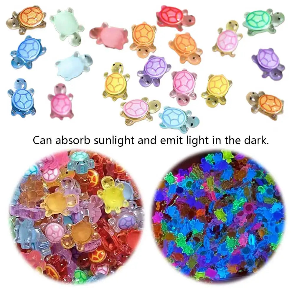 Mini Resin Night Glow Turtle Figurines
