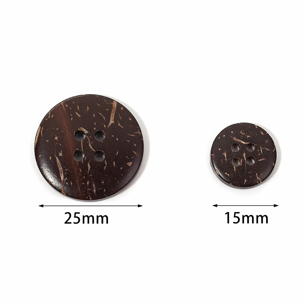 Natural Color Coconut Buttons