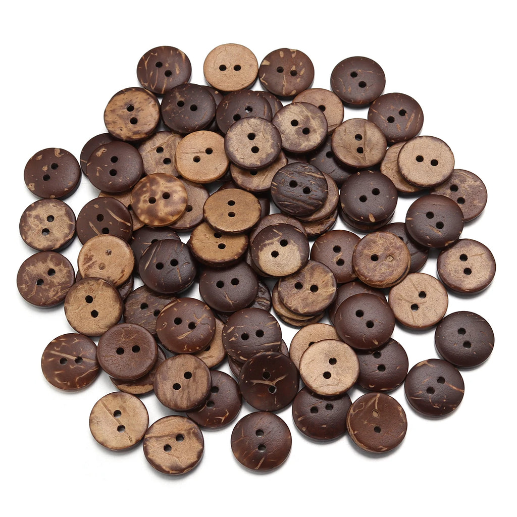 Natural Color Coconut Buttons