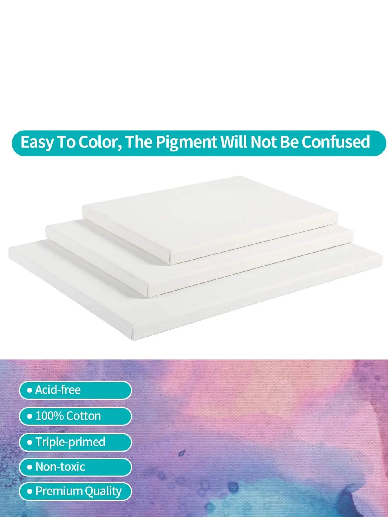 8x10" Inch 100% Cotton Artist Canvas Board