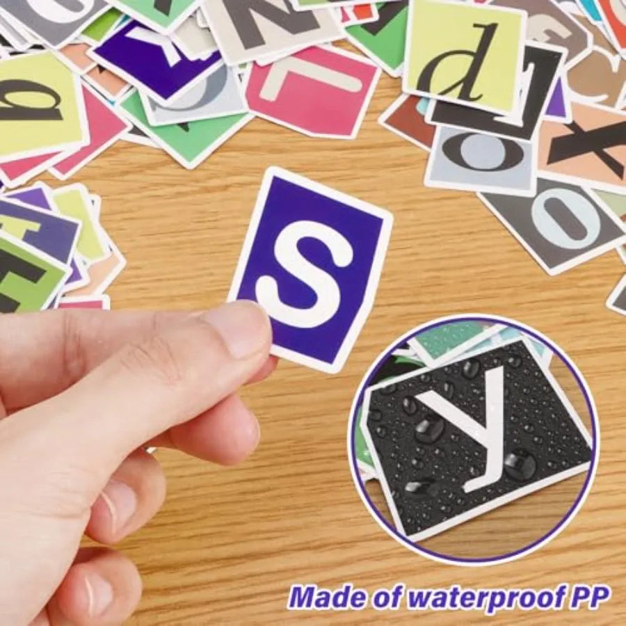 400Pcs Alphabet/Number Stickers