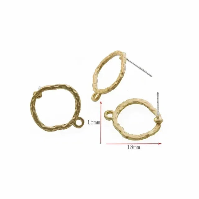 10pcs/set Stainless Steel Earring Connectors/Backings