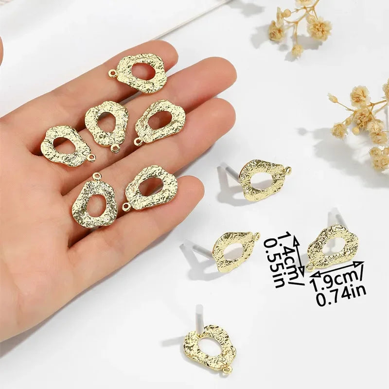 10pcs/set Stainless Steel Earring Connectors/Backings