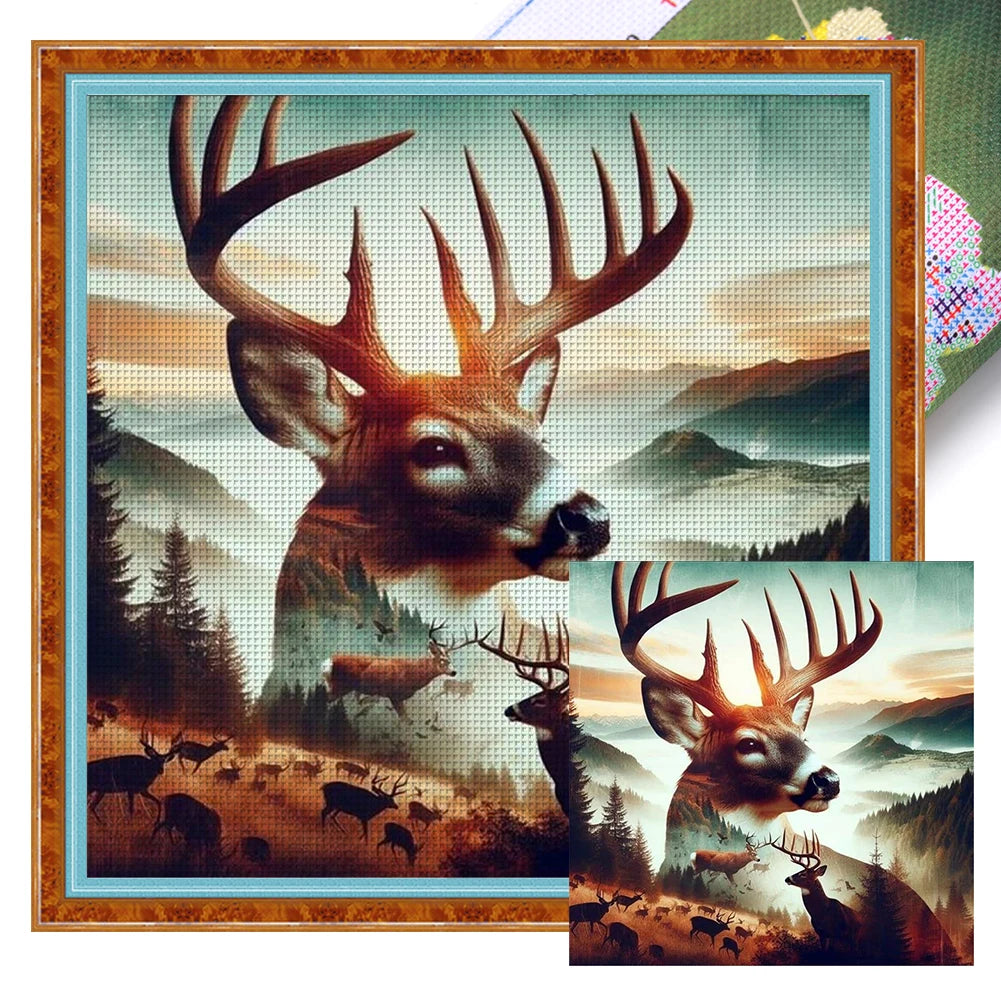 Printed Animal Cross Stitch Kit