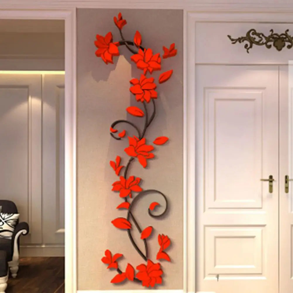 3D Wall Stickers Flower Vine