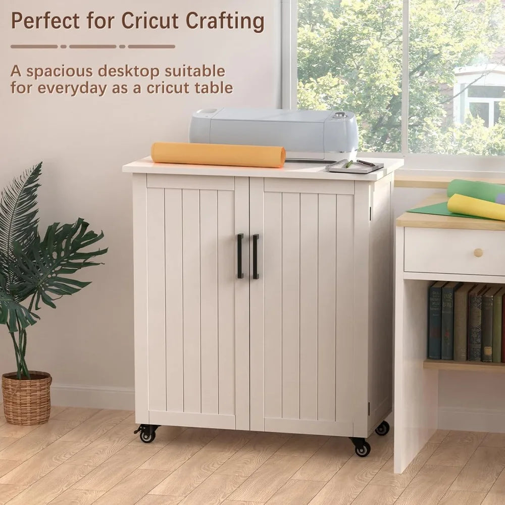 Craft Storage Cart with Drawers & Wheels