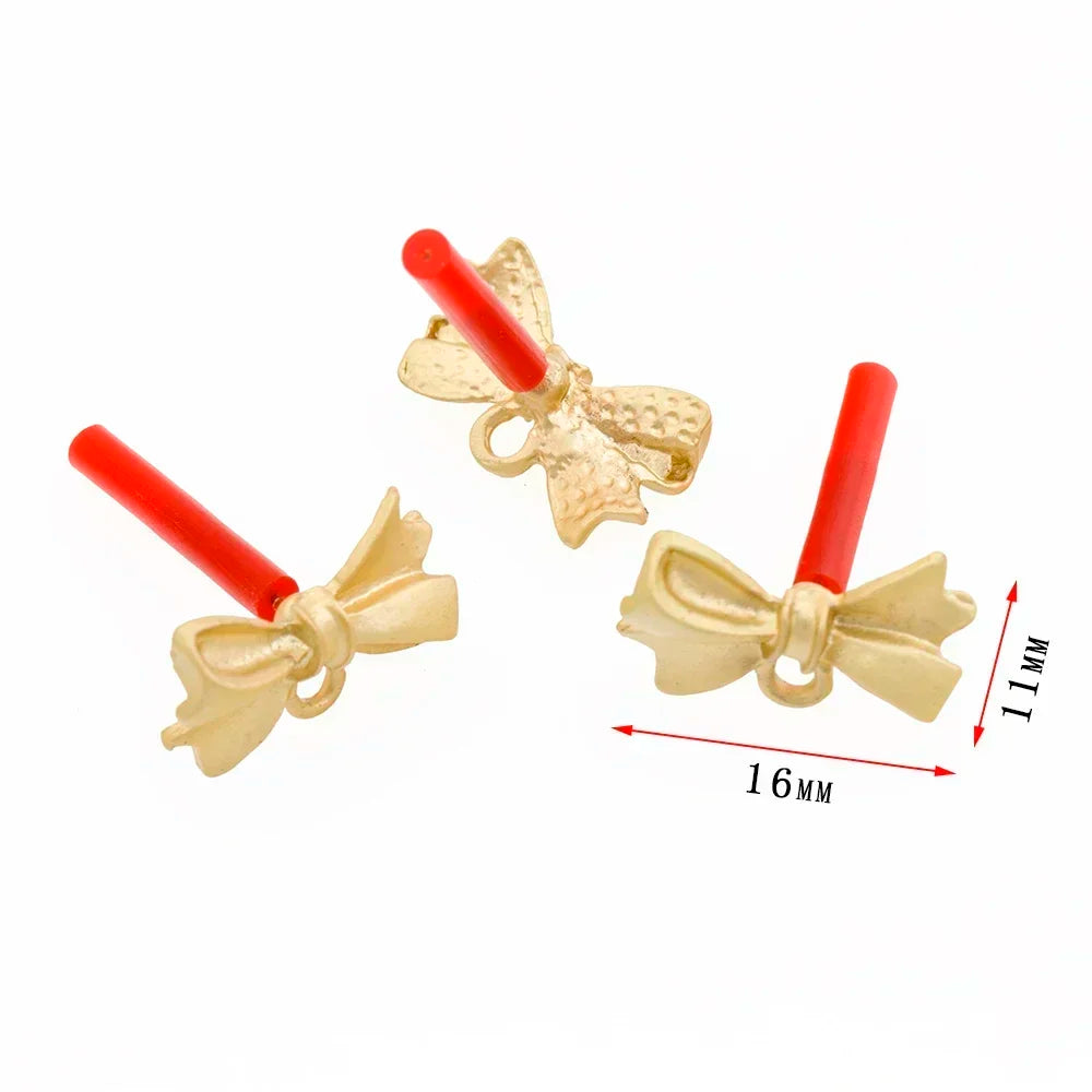 10pcs/set Stainless Steel Earring Connectors/Backings