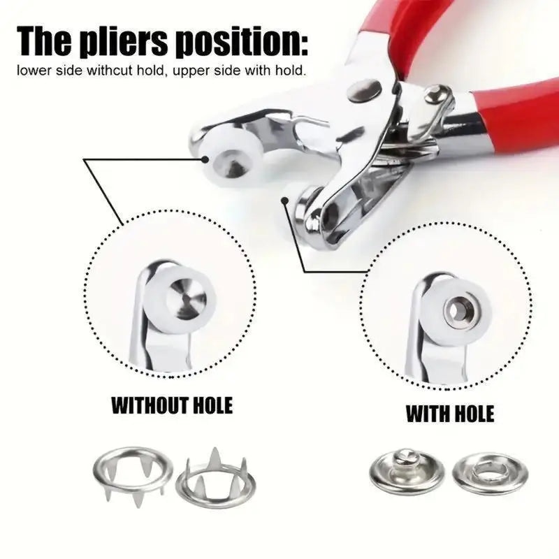Metal Snap Button Fastener Kit