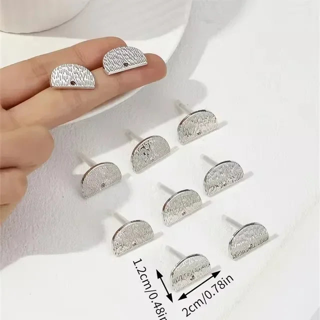 10pcs/set Stainless Steel Earring Connectors/Backings