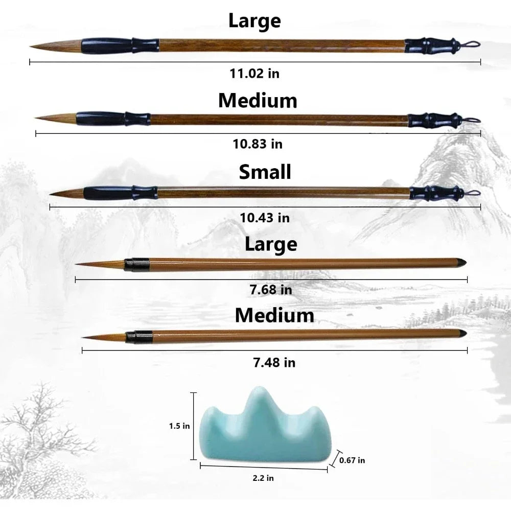 6pcs Calligraphy brush set