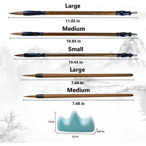 6pcs Calligraphy brush set