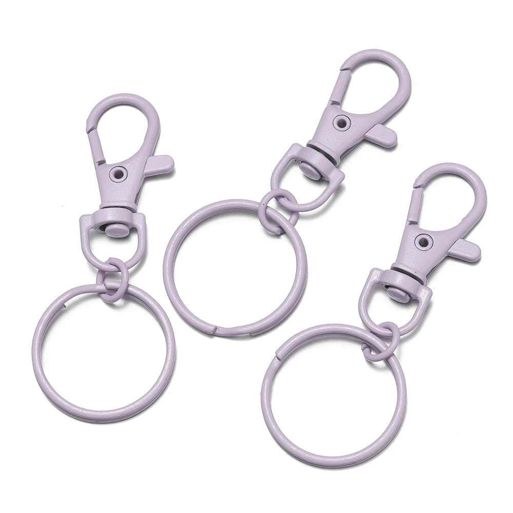 Multicolor Keyring with Lobster Clasp