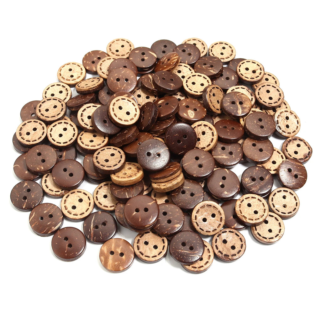 Natural Color Coconut Buttons