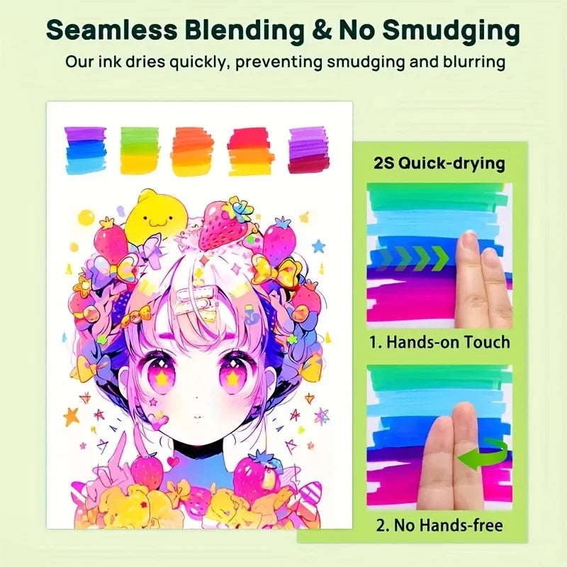 168 Color Alcohol Marker Set