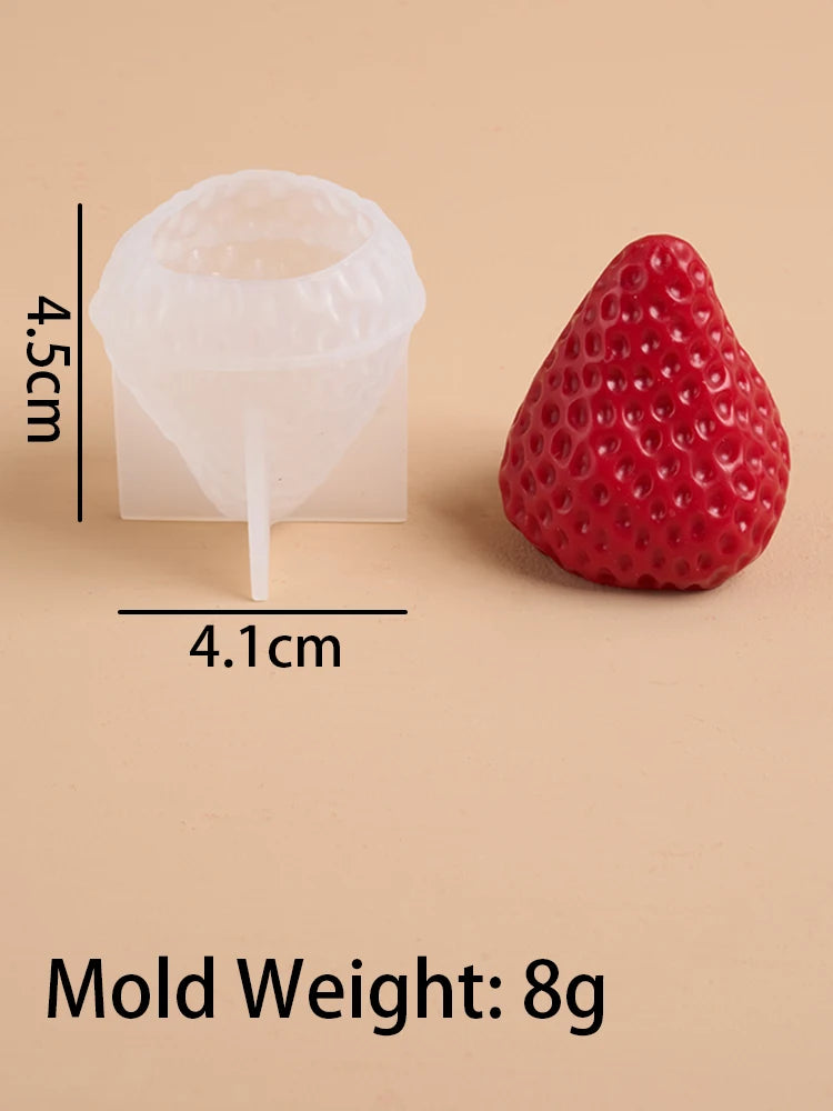 3D Strawberry Silicone Mold