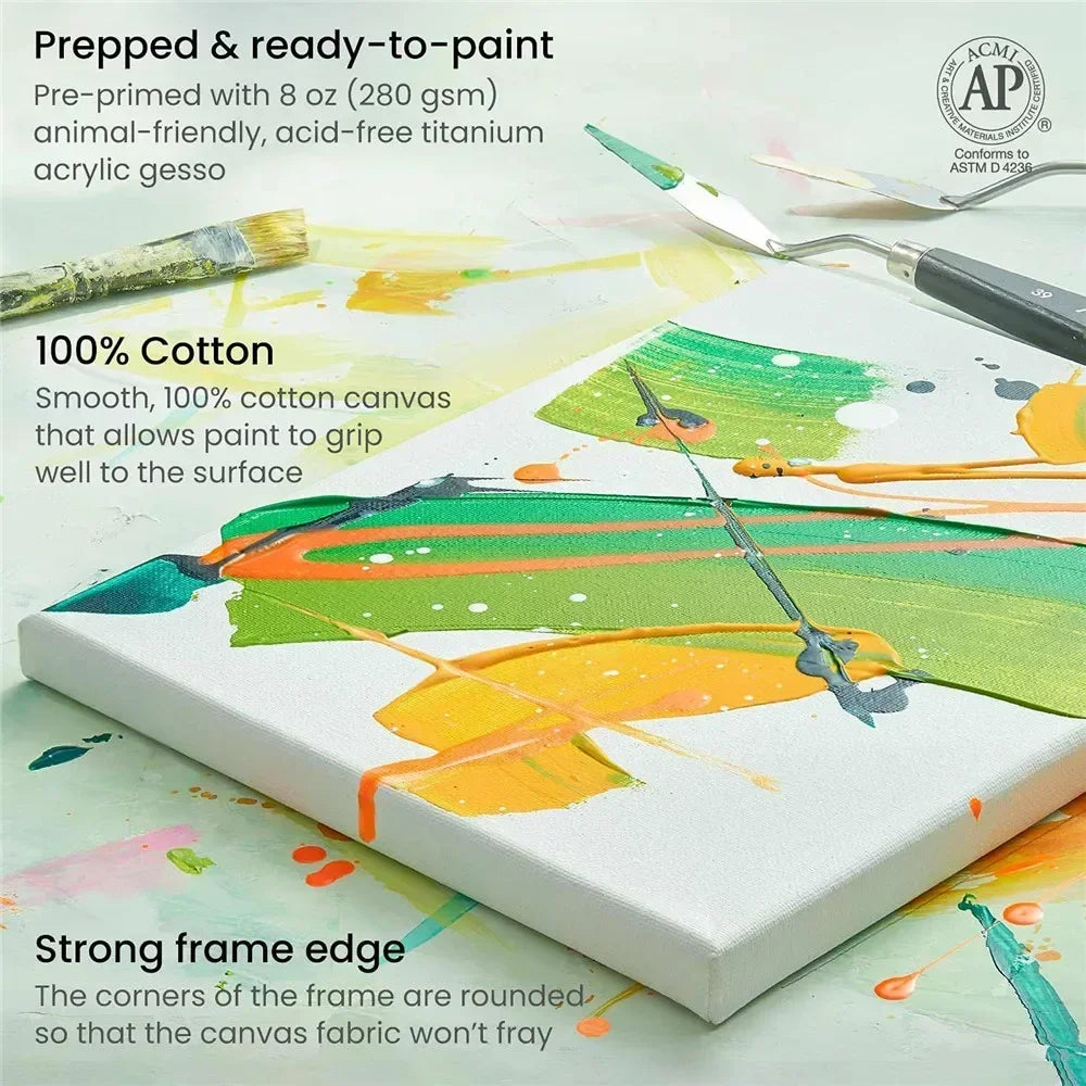 Stretched Canvas Board 4 pc
