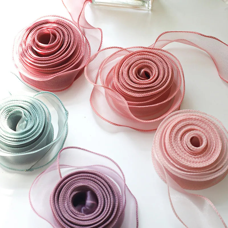 Colorful 10 Yard Roll Organza Ribbon