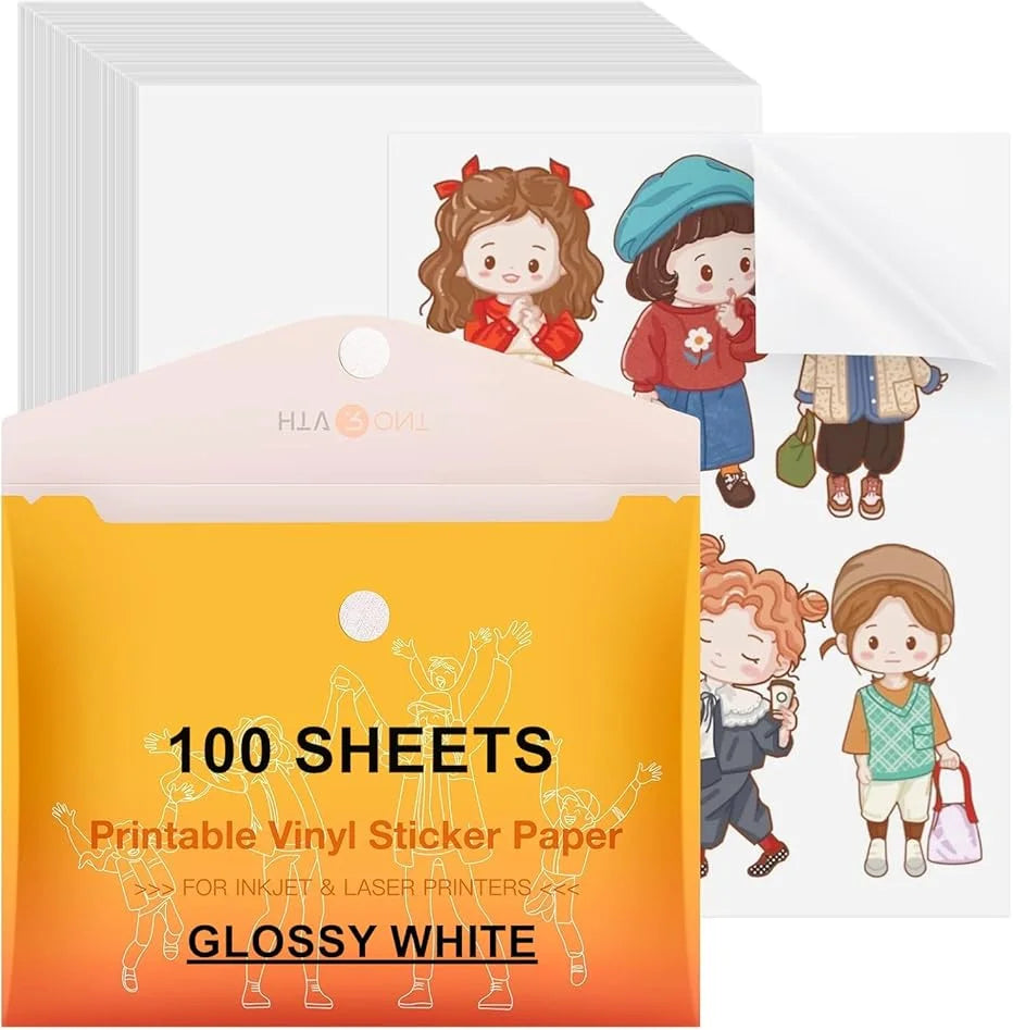 Premium Printable Vinyl Sticker Paper for Inkjet Printer