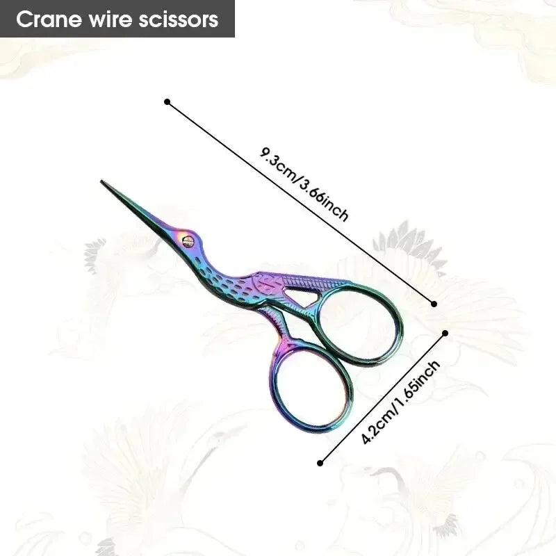 Stainless Steel Rainbow Stork Scissors