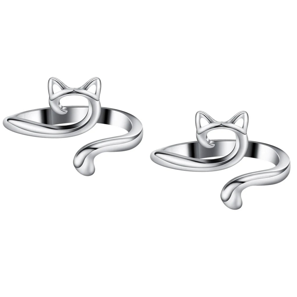 2pcs Adjustable Knitting Crochet Loop Ring