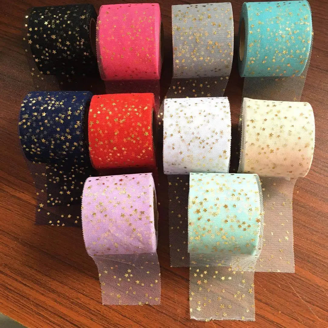 Colorful Star Tulle Ribbon