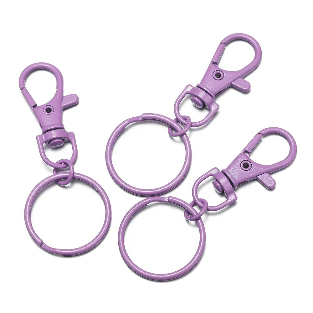 Multicolor Keyring with Lobster Clasp