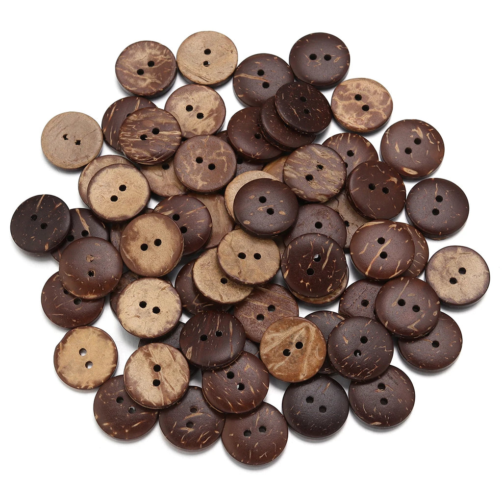 Natural Color Coconut Buttons