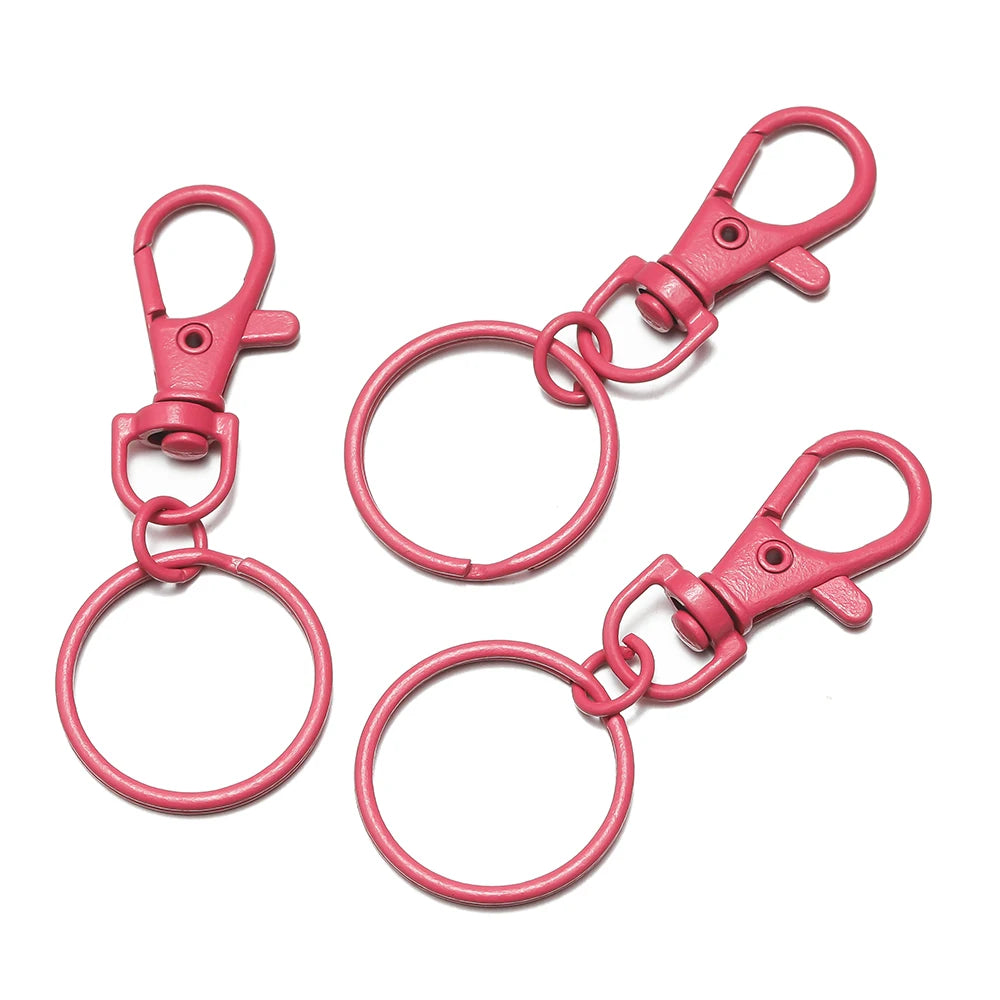 Multicolor Keyring with Lobster Clasp