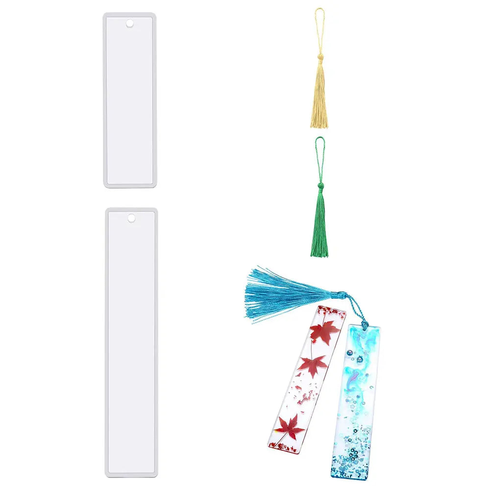 Silicone Resin Bookmark Molds with Tassels