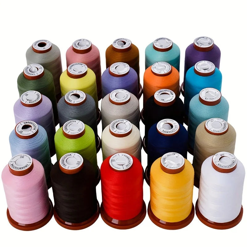 Sewing Thread Kit, 25 Colors 1100 Yards Per Spool