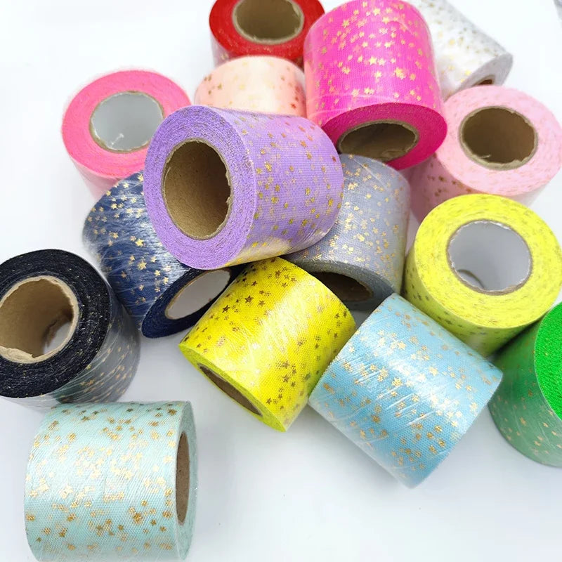 Colorful Star Tulle Ribbon