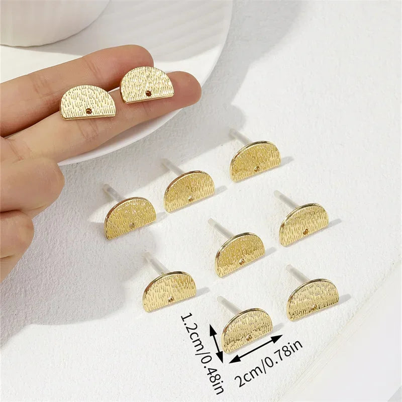 10pcs/set Stainless Steel Earring Connectors/Backings