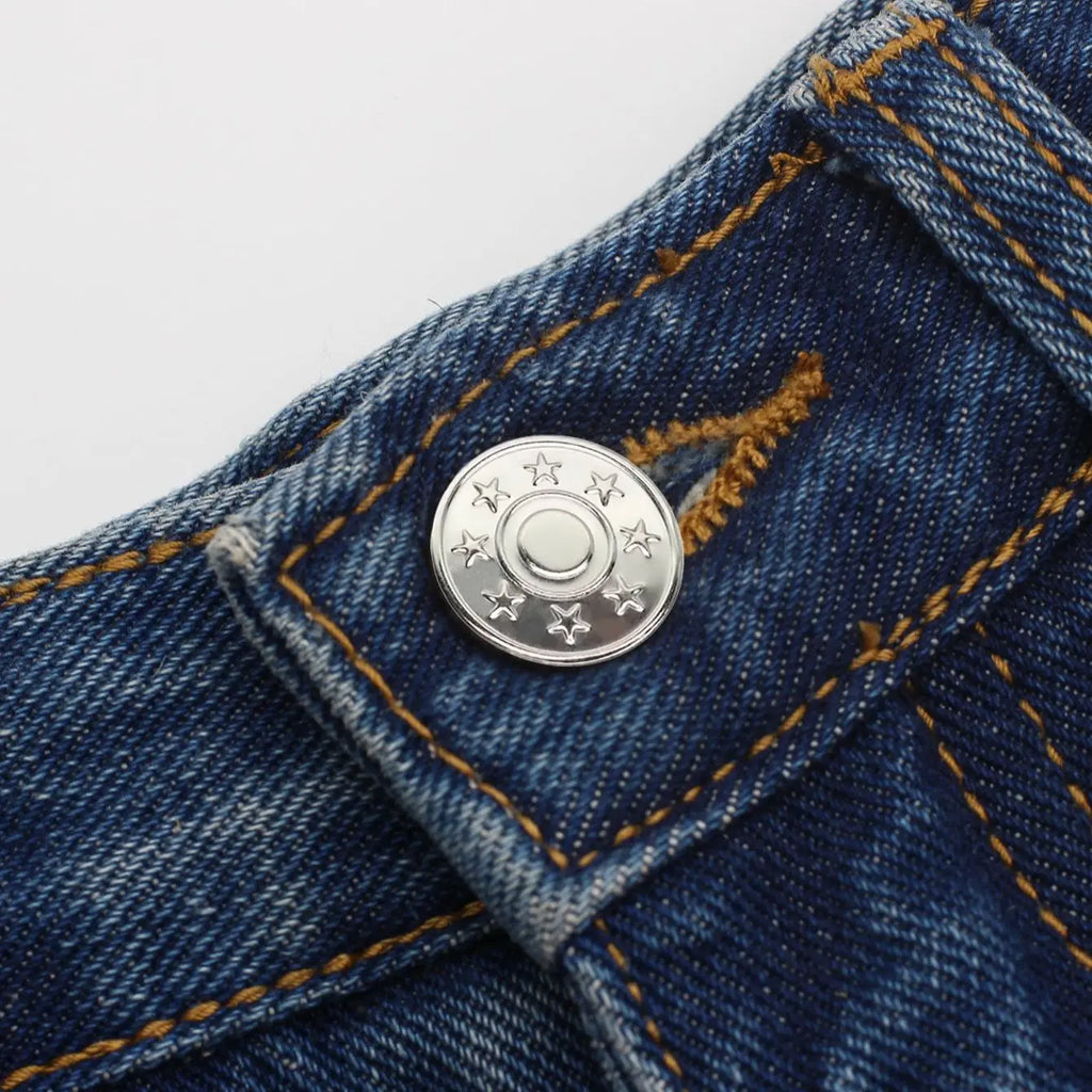 6pcs-Adjustable detachable jeans button