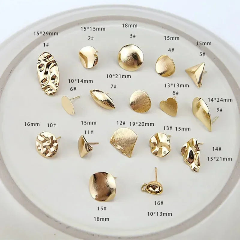 10pcs/set Stainless Steel Earring Connectors/Backings