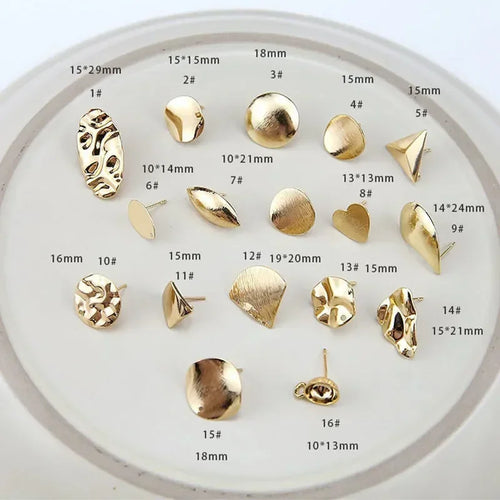 10pcs/set Stainless Steel Earring Connectors/Backings