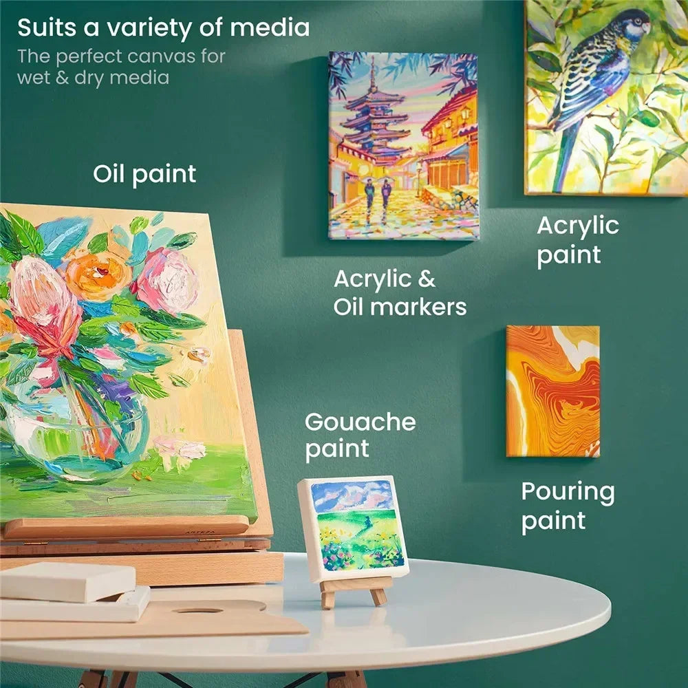 Stretched Canvas Board 4 pc