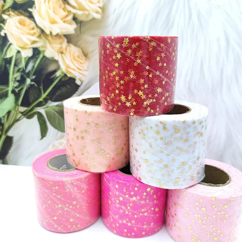 Colorful Star Tulle Ribbon