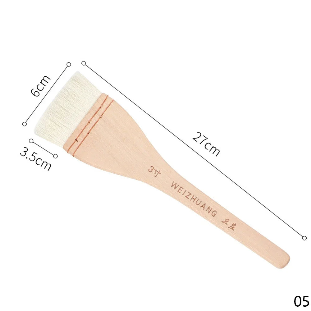 Wooden Handle Goat Hair Paint Brush
