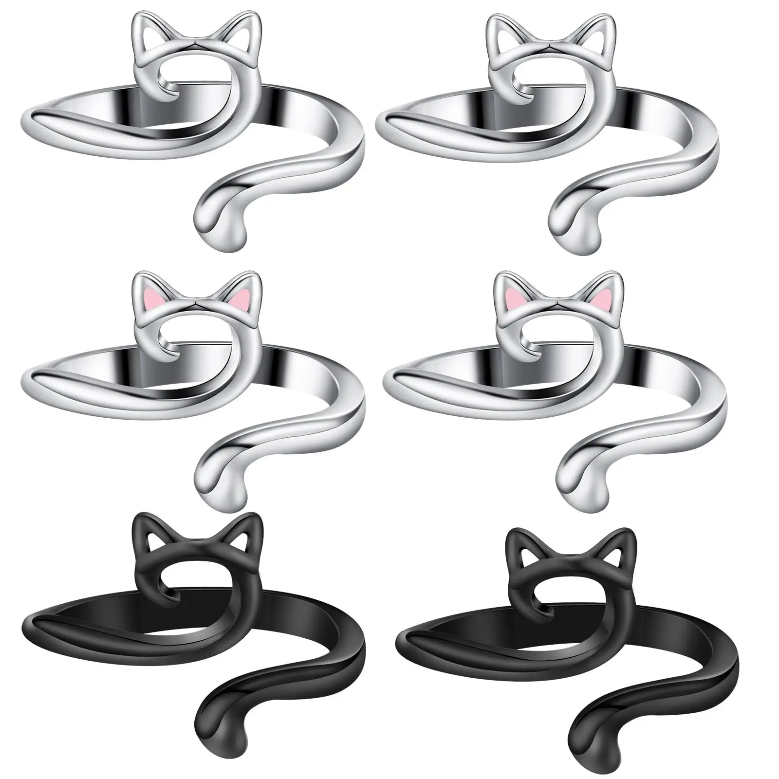 2pcs Adjustable Knitting Crochet Loop Ring