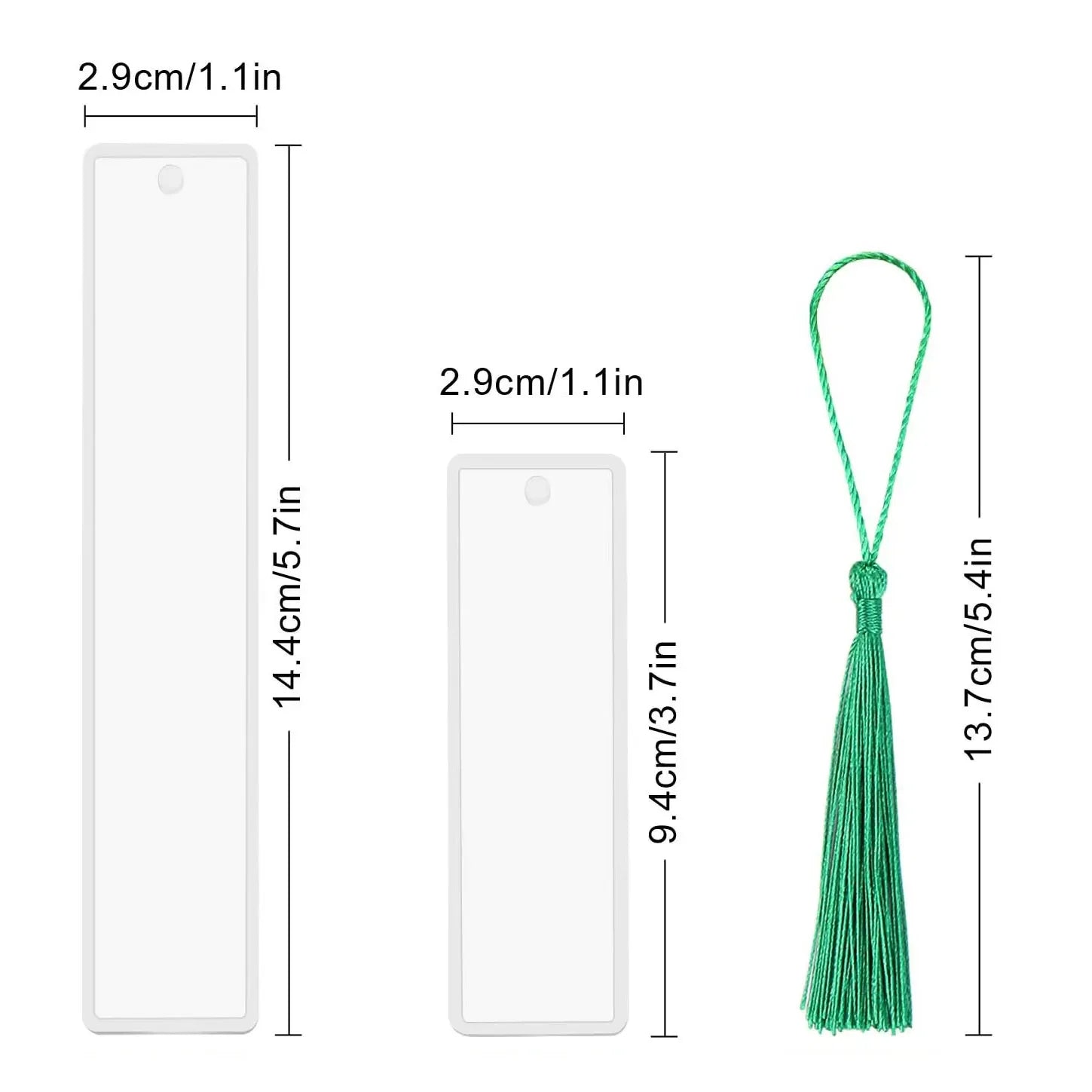 Silicone Resin Bookmark Molds with Tassels
