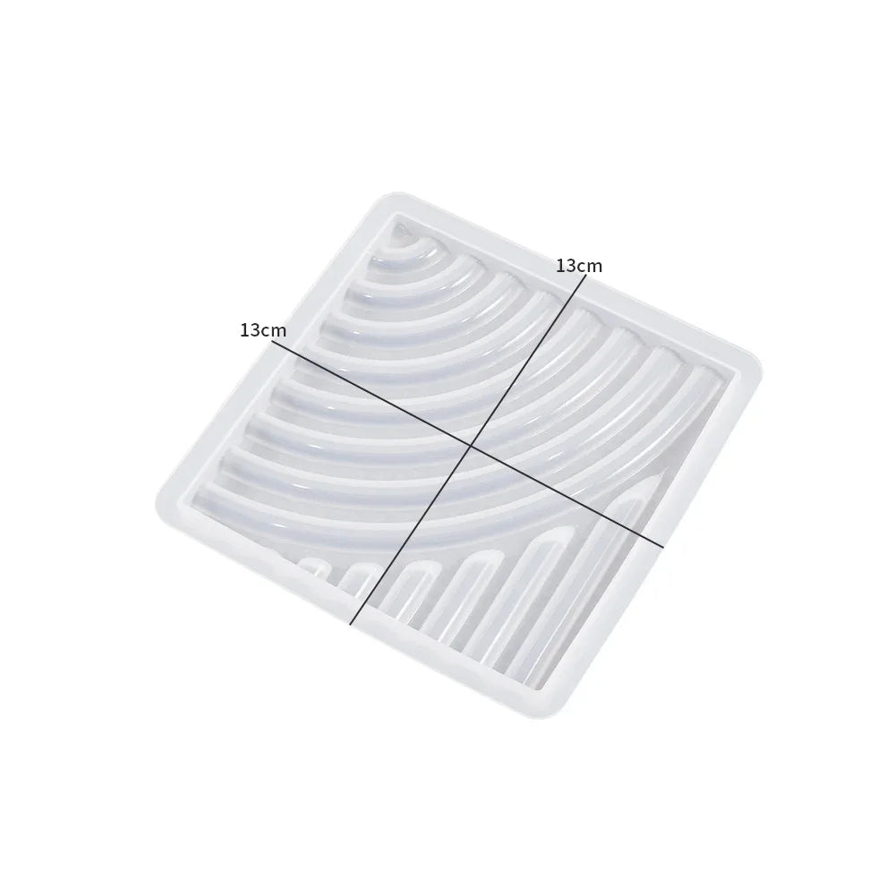 Modern Coaster Silicone Molds for Resin or Plaster