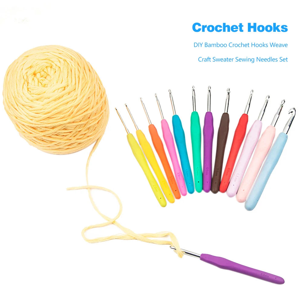 Crochet Hooks Set with case and tools