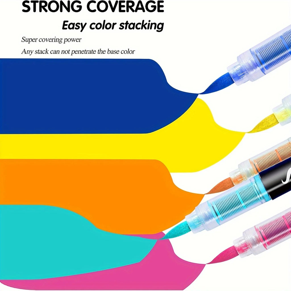 Acrylic Brush Tip Markers