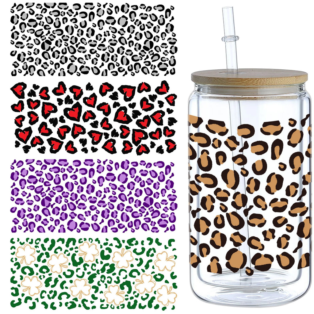 5 sheets DTF Glass Cup Transfer Stickers