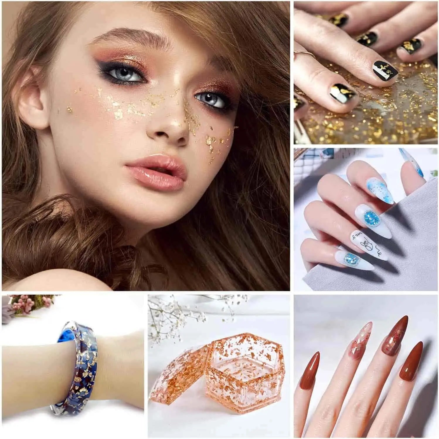 Glitter Foil Flakes for Resin and Jewelry