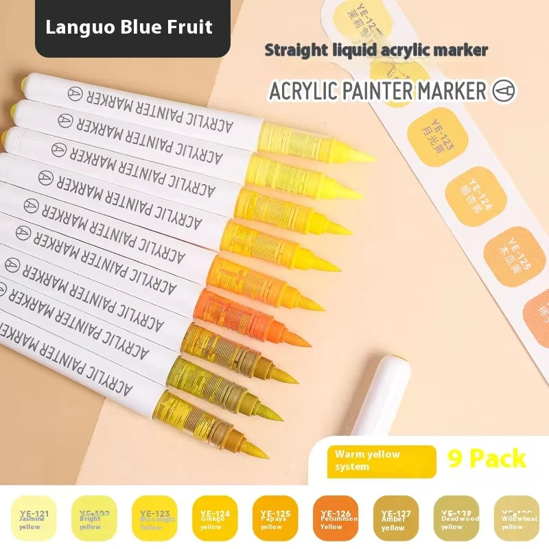 Brush Tip Acrylic Marker Set