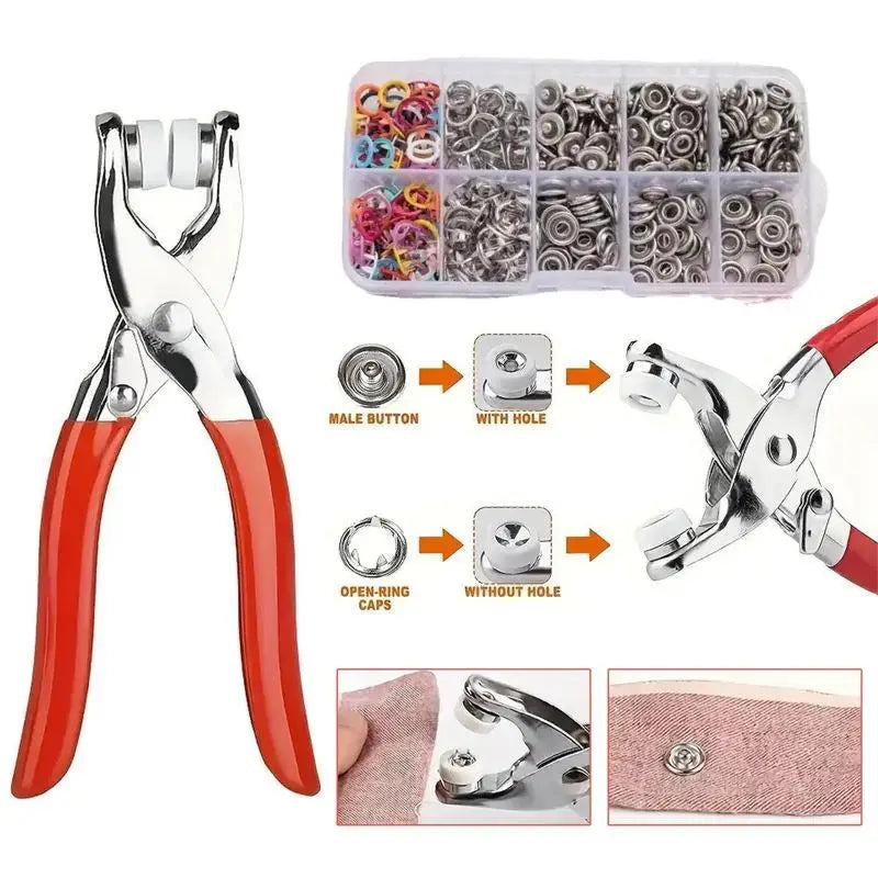 Metal Snap Button Fastener Kit