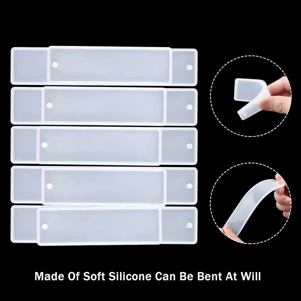 Silicone Resin Bookmark Molds with Tassels