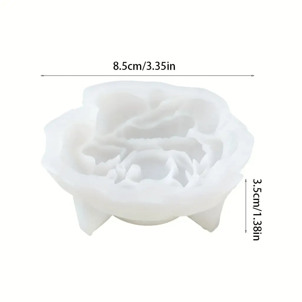 3D Exquisite Peony Flower Resin Silicone Mold